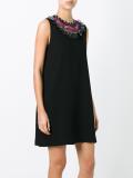 embellished collar shift dress