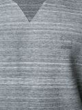 striped crew neck sweatshirt