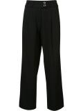 high-waisted cropped trousers