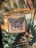 gradient patch bomber jacket
