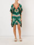 abstract print beach dress