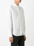 band collar shirt