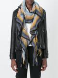 striped knit scarf
