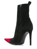 crushed velvet ankle boots