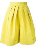 front pleat shorts
