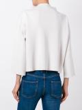 three-quarters sleeve knit blouse