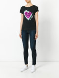 sequinned heart T-shirt