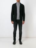 notched lapel cardigan
