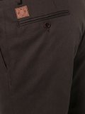pleat detail straight leg trousers