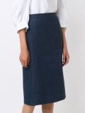 knee length straight skirt