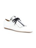 fringed lace-up shoes