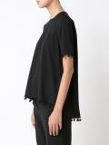 fringed detail T-shirt