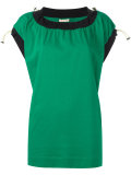 drawstring short sleeve top