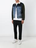 panelled denim jacket