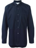 panelled button down shirt