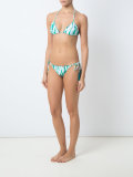 printed triangle bikini set