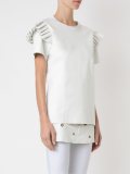 ruffled blouse
