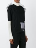 ruffled shoulders T-shirt