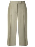 wide leg cropped trousers