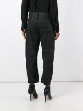 curved cropped trousers 