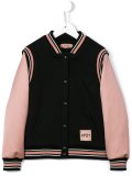 bicolour fleece bomber jacket