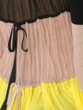 stripe silk-blend insert sweater
