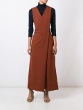 sleeveless wrap around dress