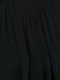 pleated flared dress