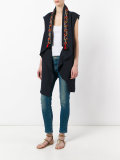 sleeveless wrap jacket 