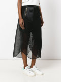 perforated wrap skirt