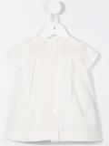 pleated bow detail dress