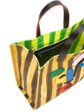 striped canvas bag