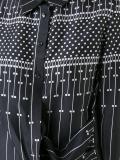 printed draped shirt