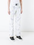 camouflage print ski trousers