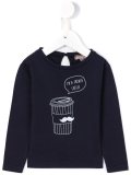 French coffee print top