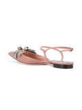 embellished sling-back ballerinas