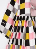 checked dress