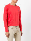 embroidered logo sweatshirt