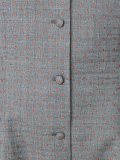 buttoned strapless dress