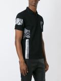 'Swallow Woodcut' polo shirt 