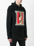 warrior print hoodie 