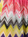 zig-zag print drawstring playsuit