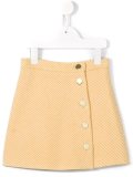 striped a-line skirt