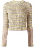 cable-knit lurex jumper 