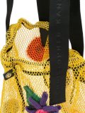 crochet flower mesh shopper