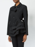draped flared jacket