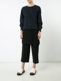 floral embossed sweatshirt