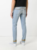 gold-tone piping skinny jeans
