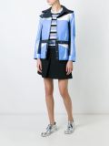 colour block military jacket 