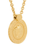 Medusa coin pendant necklace